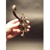 Antique Vintage Style Cast Iron Wall Hook Swivel Folding Coat
