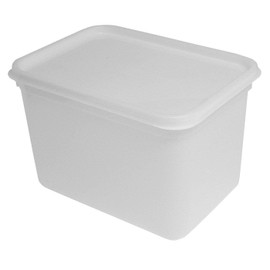 CateringBase Ltd Essential Food Safe 4 Litre Ice Cream Container Tub with lids/Plastic Food Storage Container with Lids (PACK of 5)