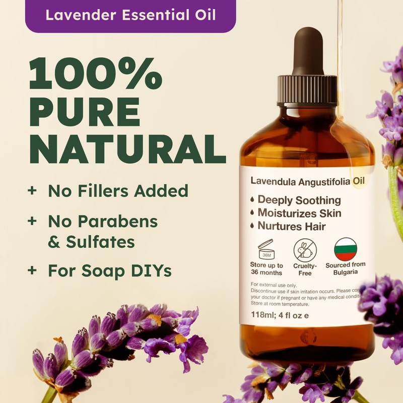 KUKKA essential oils 100% Pure & Natural Lavender Essential Oil