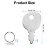 XYQMLY 6 Pack 430 Ignition Key + 2 Key Rings,