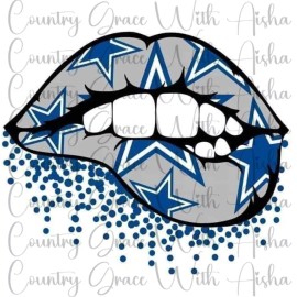 Handmade Sublimation Transfer Cowboys Lips Football Ready To Press Heat Transfer