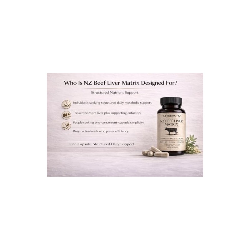 NZ Beef Liver Matrix – Grass Fed Beef Liver Capsules