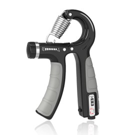 UNILECON Hand Trainer, Forearm Trainer, Grip Strength Trainer, Adjustable Resistance 5-60 kg, Non-Slip Grip and Ergonomic Design, Finger Trainer for Athletes (Black)