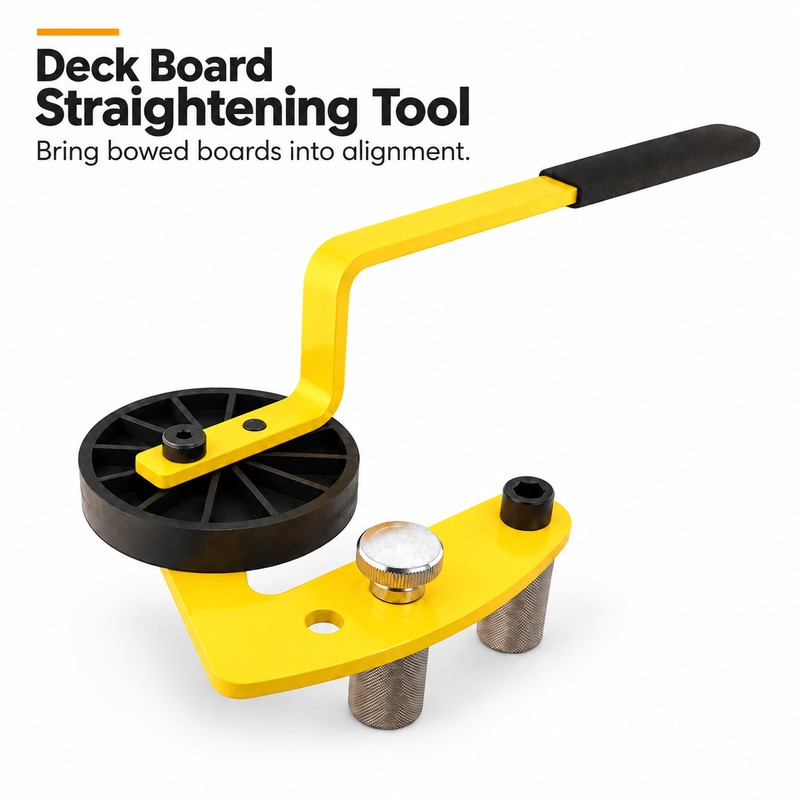 Deck Straightening Tool for Board Alignment – Metal Warping Fixer