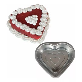 Odisea 2 Moldes De Aluminio Para Pastel O Gelatina Corazón 24cm