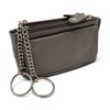 Safekeepers Leather Key Case - Small Key Bag with Zip