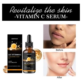 Mopoyat - Srum Facial Con Vitamina C, Hidrata Y Nutre La Piel, Srum Con Vitamina C, Srum Facial Antienvejecimiento Y Antiarrugas - 2 Unidades         
