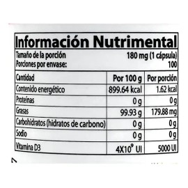 Vitamina D3 5000 Ui 100 Caps Natural Health
