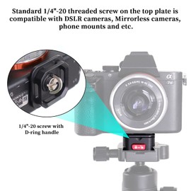 FOTGA Claw Quick Release Plate Kit, Camera Tripod Mount QR Plate and Rapid Connect Clamp Adapter for DSLR/Mirrorless Cameras, Tripod, Monopod, Slider, Handheld Gimbal, Stabilizer, Ball Head