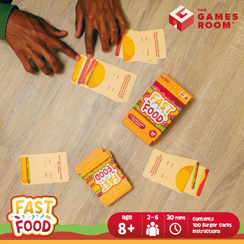 Fizz Creations Fast Food Card Game. Food & Drink Trivia