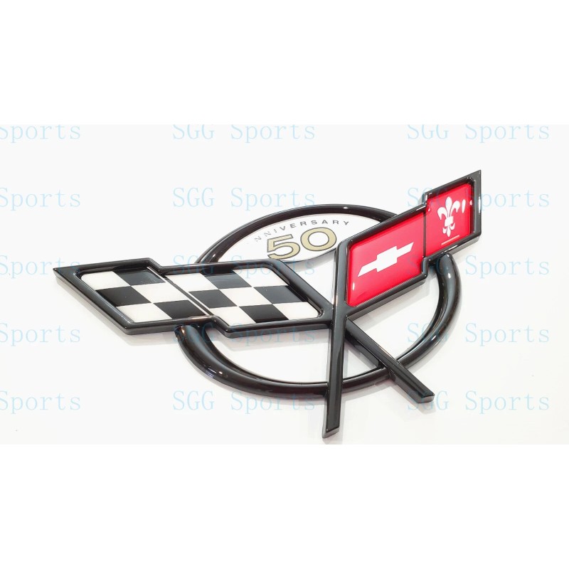 AUTO 2PC 1997-2004 C5 Corvette Black Front Rear 50Th Anniversary