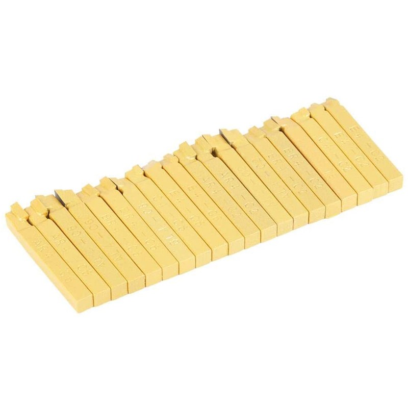 20Pcs 1/4” Lathe Tools Carbide Tipped Welding Milling Cutting Turning