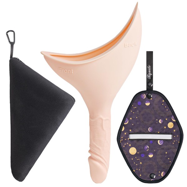 Rquite Female Urinal Pee Cloth Set, Portable Female Urination Device,