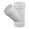 3" PVC 45 Degree Wye DWV Sanitary Y-TEE Street for