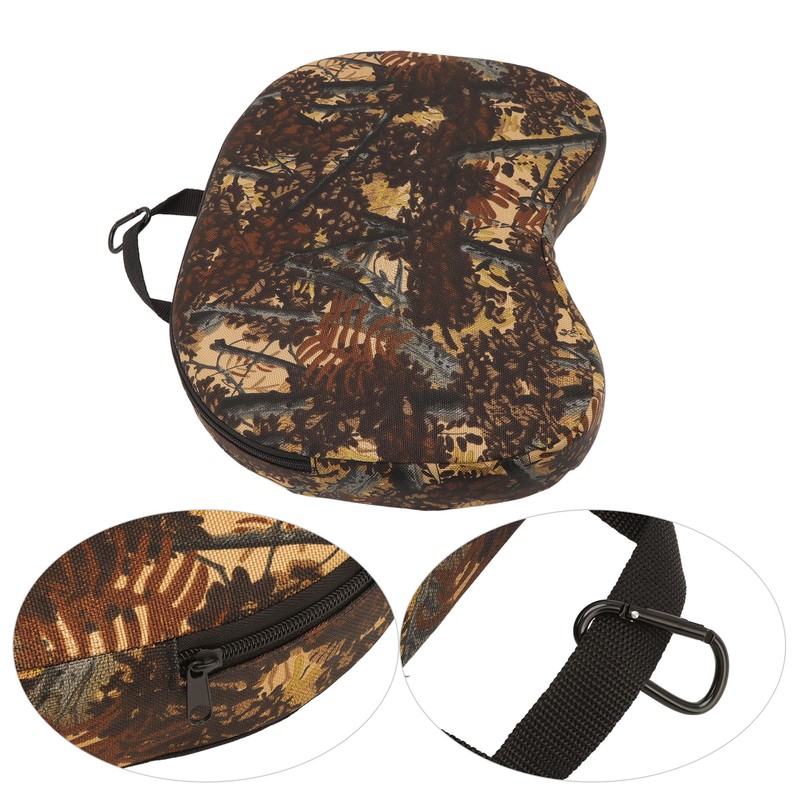 Seat Cushion Soft Flexible Portable Camouflage Concave Seat Cushion Pillow