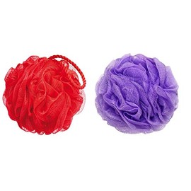 Kriwin Bath Loofah (Assorted Colours, Medium) -Combo of 2