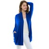 Women's Lightweight Open Front Cardigans with pockets and Royal Blue