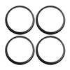 sourcing map 4 x Centring Rings Plastic Spacer Rings for