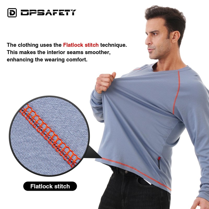 DPSAFETY FR Shirt 6 oz 100% Cotton Fire Resistant Shirts