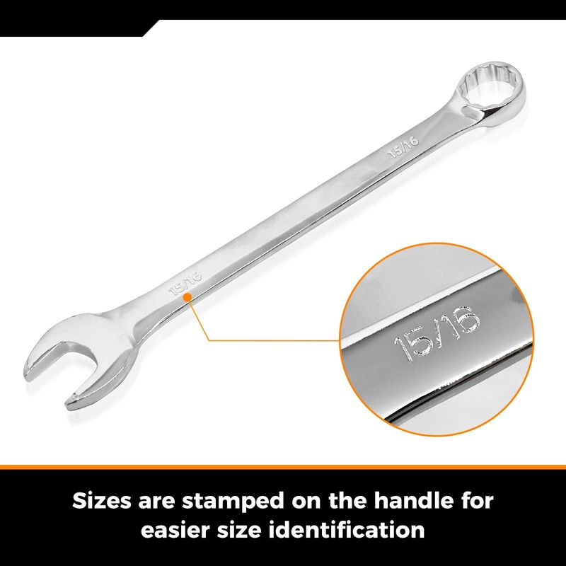 Der Erwachte Large Wrench Set with Rolling Pouch, SAE, 6-Piece,