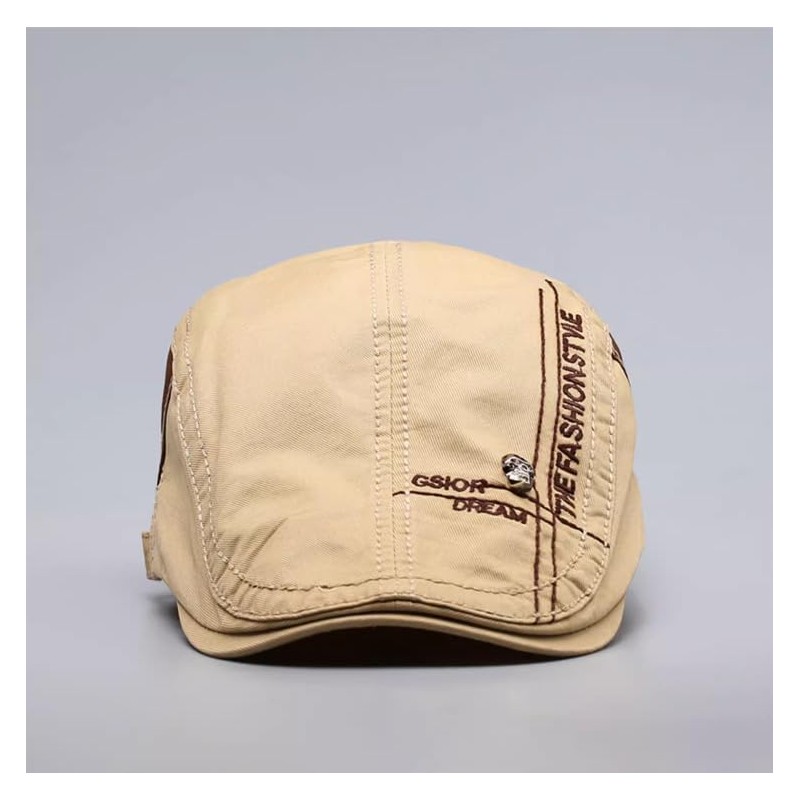 Men's Adjustable Hunting Hat, 100% Cotton, Lightweight, Compact, Simple, beige