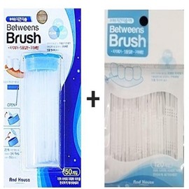 Toothpick interdental brush case 1 box + refill 120P toothpick dog interdental brush toothpick crab 5ea