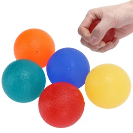 Longzhuo Pelota de Terapia de Mano, 5 Pcs Silicona Pelotas de Ejercicio de Mano, Pelotas Redondas para Aliviar el Estrés, para ejercicios de mano, dedo y muñeca, músculos de artritis, Diverso