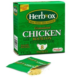 Herb-Ox Granulated Chicken Bouillon Instant Broth & Seasoning 1.13 oz (Pack of 6)