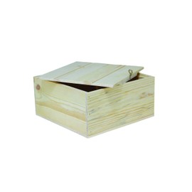 Wooden Drop-In Lid Box 12x12x6