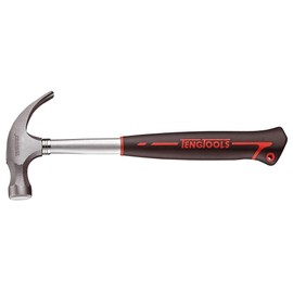 Teng Tools 13 Ounce Lightweight Claw Hammer With Steel Tube And Comfortable Grip - HMCH13A, Silver