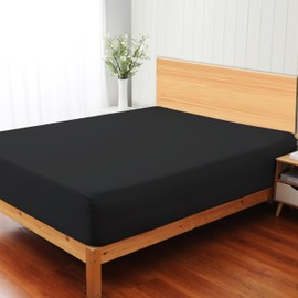 Shunjie.Home 100% Egyptian Cotton 400 Thread Count Full Size Sateen Fitted Sheet Only, Deep Pocket for 15" Mattress, Luxuriously Soft, Durable, and Breathable Bed Linen for Ultimate Comfort