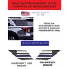 Compatible with Ford Explorer 2020-2024 | Precut American Flag Window