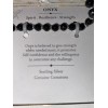 Shivam BLACK ÓNYX GENUINE GEMSTONE BRACELET SHIVAM .925 STERLING SILVER