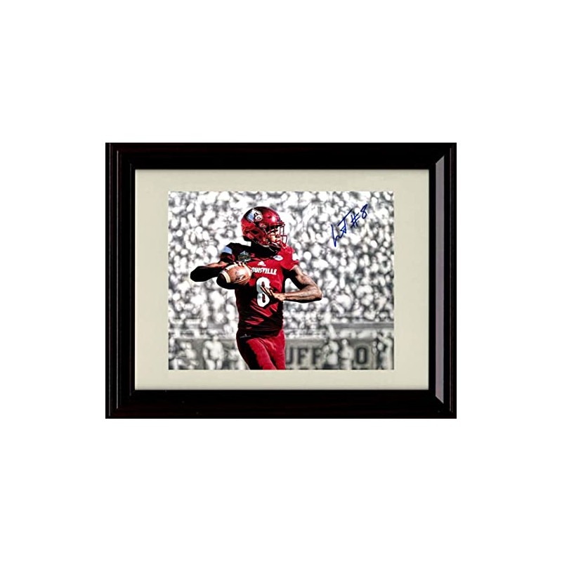 Lamar Jackson - Louisville Cardinals Autograph Replica Print - Spotlight