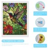 Tryadren Diamond Art Kit for Adults, Stained Glass Hummingbird Art