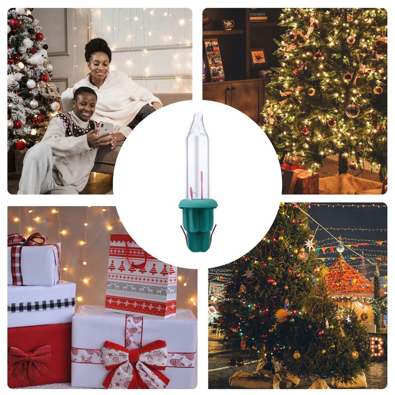 200pcs Christmas Replacement Bulbs, Christmas Mini Light Bulbs Replacement 2.5
