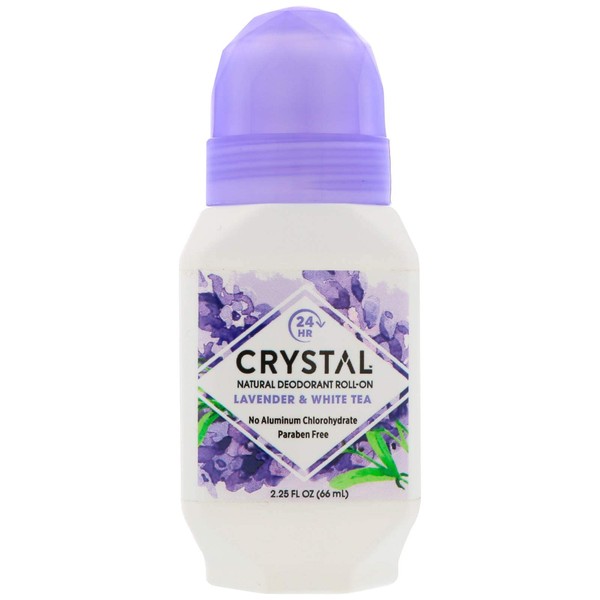 Crystal Roll On Deodorant Lavender and White Tea -- 2.25 fl oz