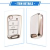 X AUTOHAUX Remote Key Fob Case for Volkswagen Golf 7