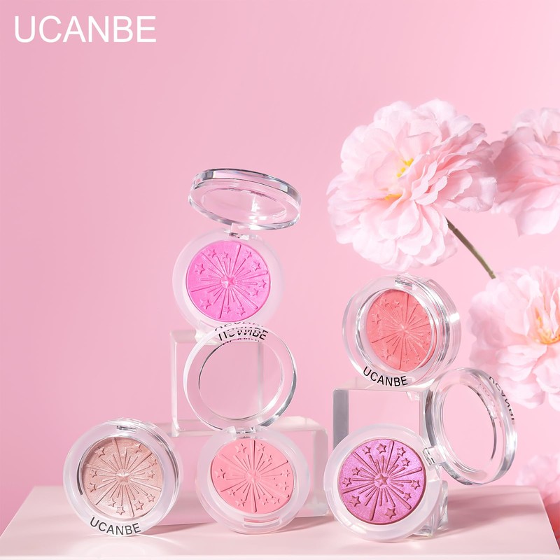 UCANBE Baked Blush for Cheek, Glow Blushing Palette - Seamless