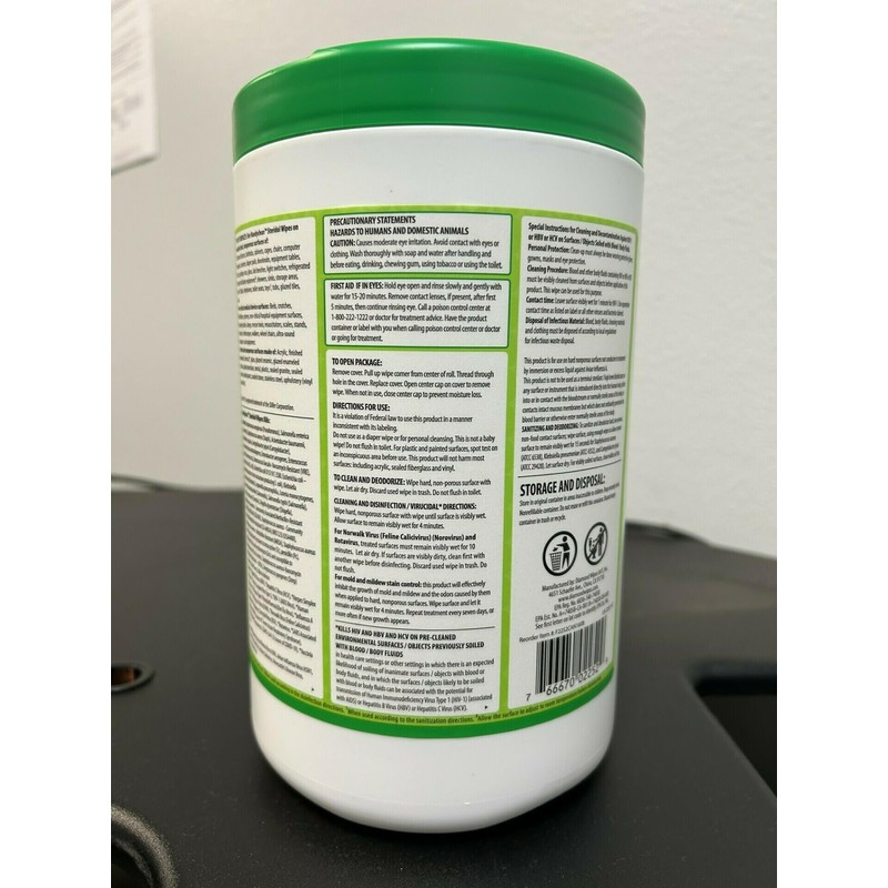 Steridol Wipes Canister, Hard Surface Wipes Multipurpose Cleaning 160 Count