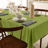 HX&OD Rectangular Tablecloth Cationic Fabric Waterproof Stain Resistant Wrinkle-Resistant for