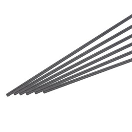 MECCANIXITY Carbon Fiber Rod Pole, 6mm x 300mm for RC Car Plane DIY Tool Wing Tube Quadcopter Arm, Pack of 6
