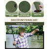 Shihanee 2 Pcs Fishing Vest and Hat for Men Multi