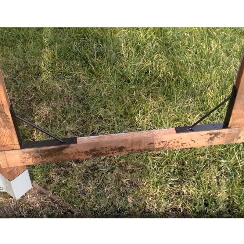 Mofeez Corner Brace Bracket No Sag Kit for Shed Doors,
