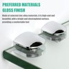 4PCS Chrome Glass Shelf Brackets Adjustable Wall Mounted Zinc Alloy