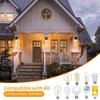 2 Pack Motion Sensor Outdoor Light Fixtures Wall Mount, H