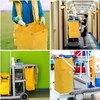 Vaguelly Bolsas para Carrito de Servicio, 2 Piezas Lona Amarilla