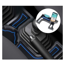 [RUIYA] Jimny jb64 jb74 Drink Holder MT Car Jimny Center Console mt Pallet Armrest Box Accessory Case with Rubber Mat (Blue (MT Car))