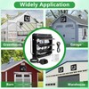Aibabcue Shutter Exhaust Fan with Thermostat & Speed Control, 820