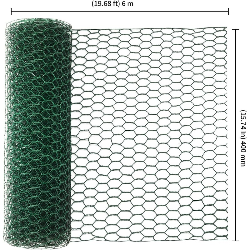 Chicken Wire Mesh Roll, 40cm x 5m Hexagonal Garden Netting